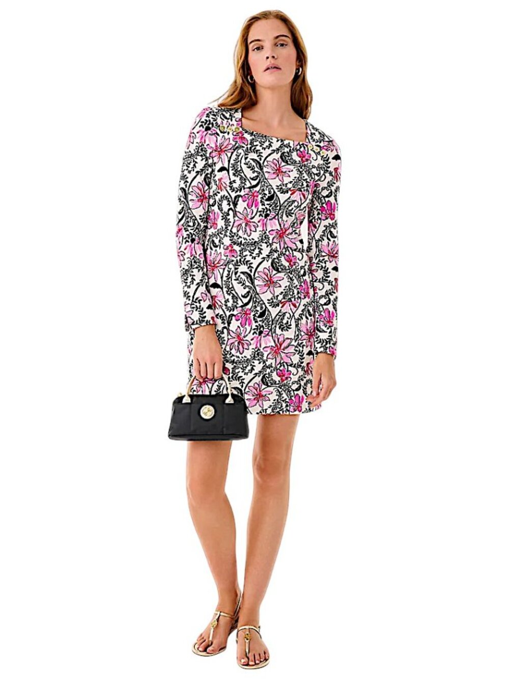 Lilly Pulitzer Aubri Dress in Coconut/Sunshine Seekers NWT - Size Large